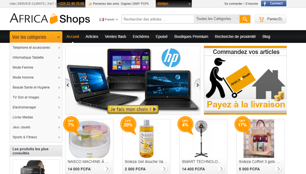 Top 22 des sites de vente en ligne en Côte d'Ivoire - Marketing Digital -  Gaynako Blog
