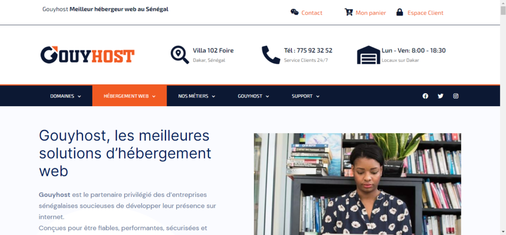 Meilleurs Hébergeurs Web, Entreprise d'hébergement Web au Sénégal