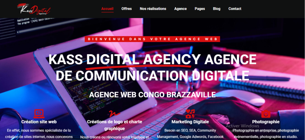 Kass Digital Agency est une agence SEO et marketing digital au Congo