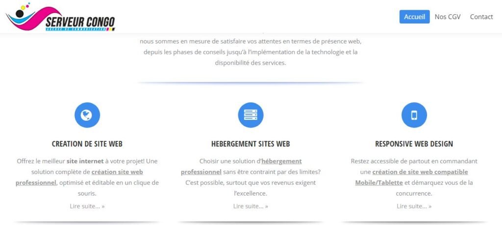 Bienvenue chez Serveur Congo votre hébergeur au Congo 