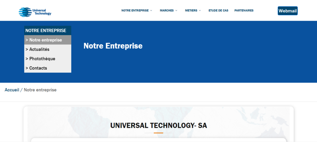 Universal Technology est un des meilleurs éditeurs et intégrateurs ERP en Côte-d'Ivoire