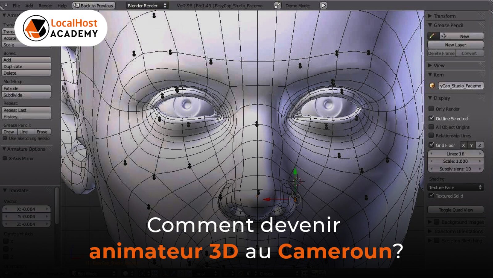 Comment devenir animateur 3D au Cameroun