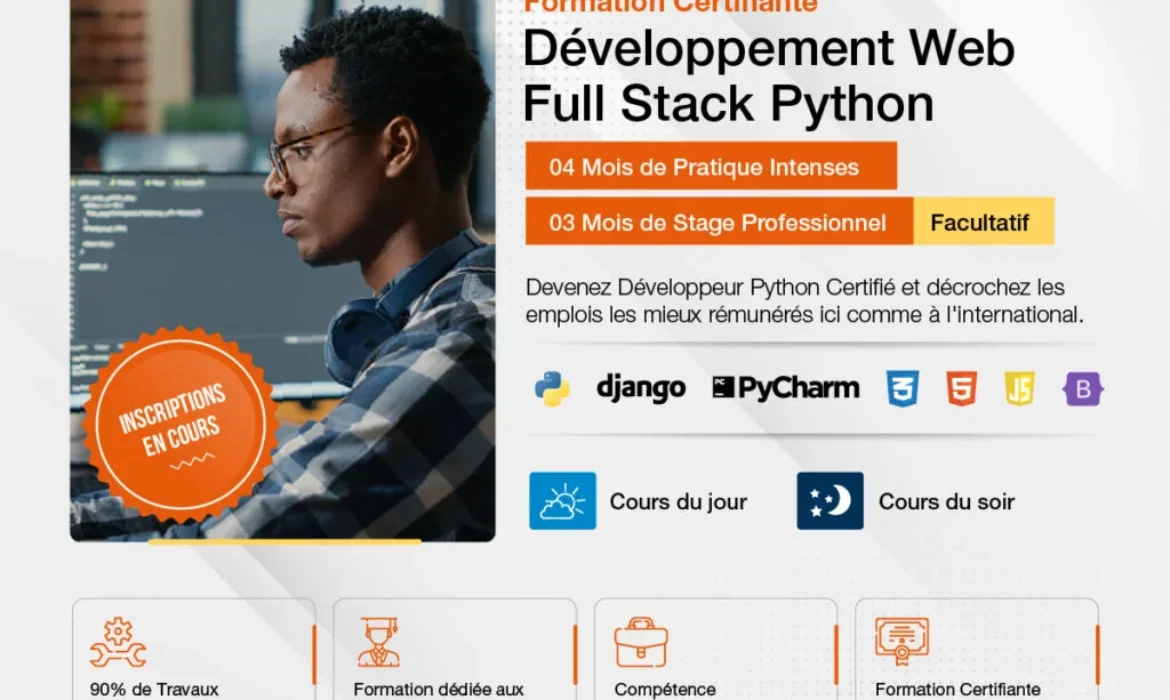Meilleurs Instituts de Formation en Développement Web Full Stack Python au Cameroun